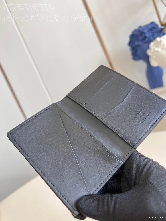WIS Pocket VUITTON Organizer-7.5*11.1*1 cm LOUIS 0823